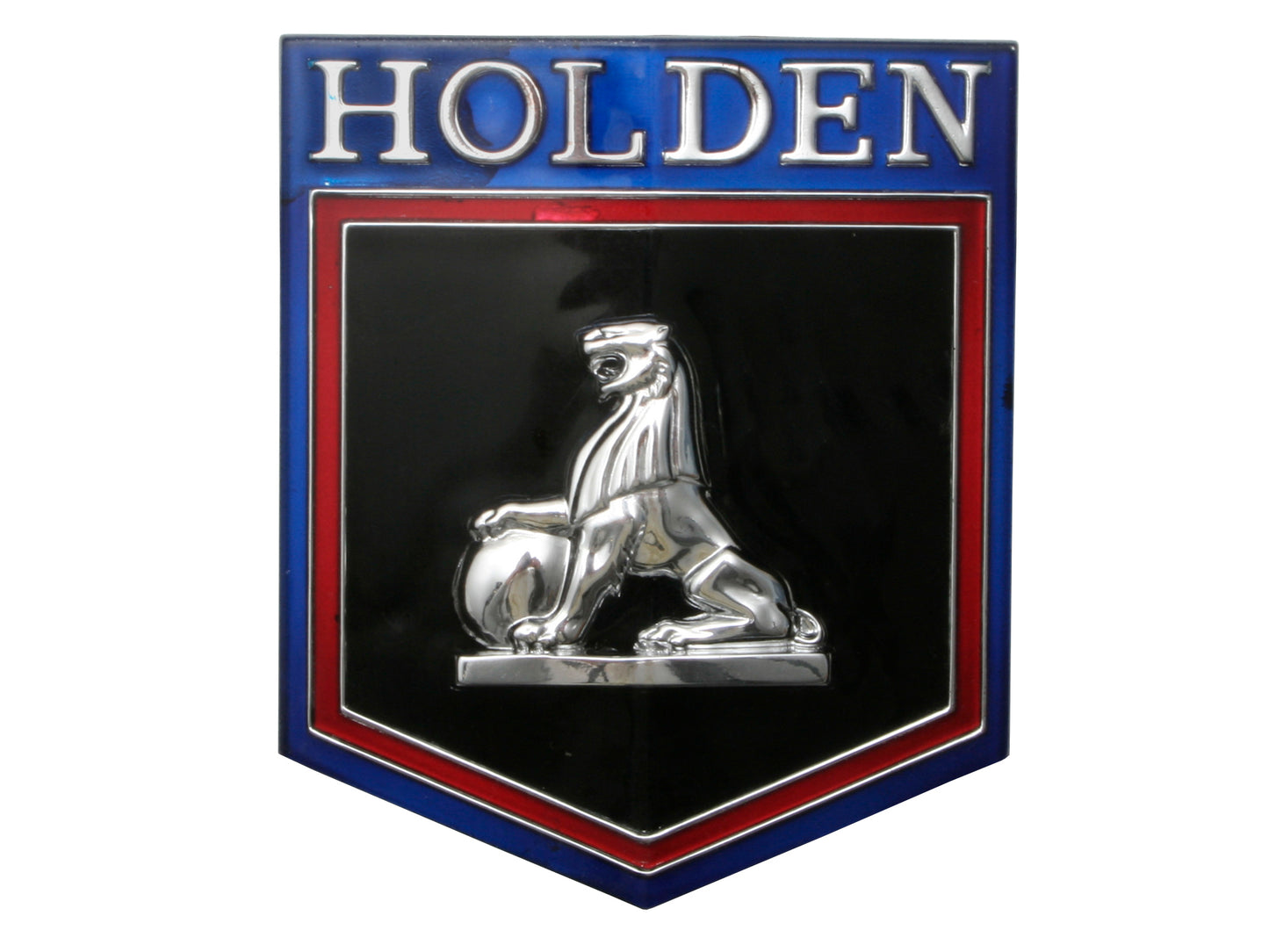 Holden Premier Grille Emblem Insert / Badge HT HG Chrome finish incl Clips - B1301