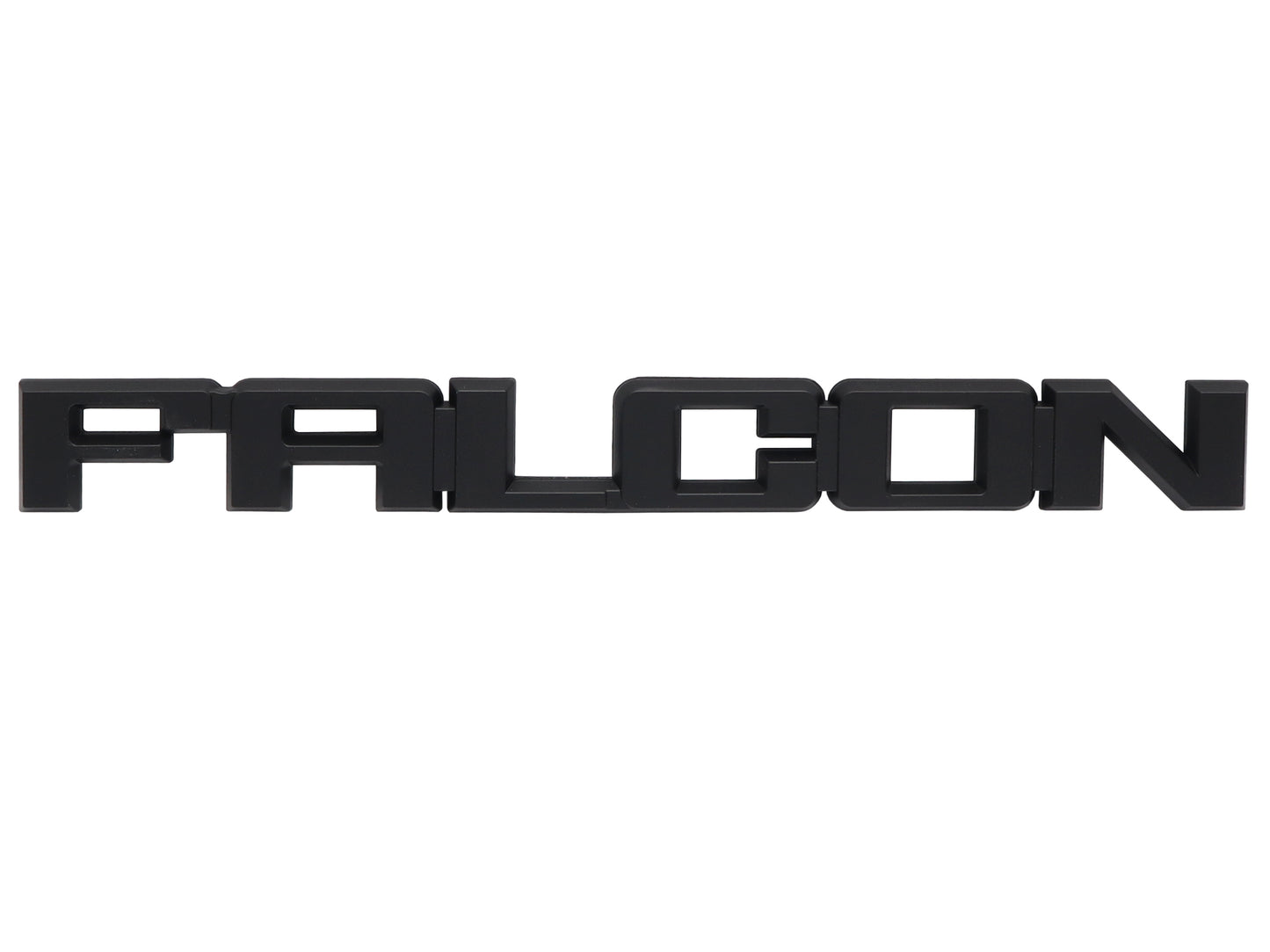 Ford "FALCON" XD XE XF Boot or Tailgate Badge BLACK B2059