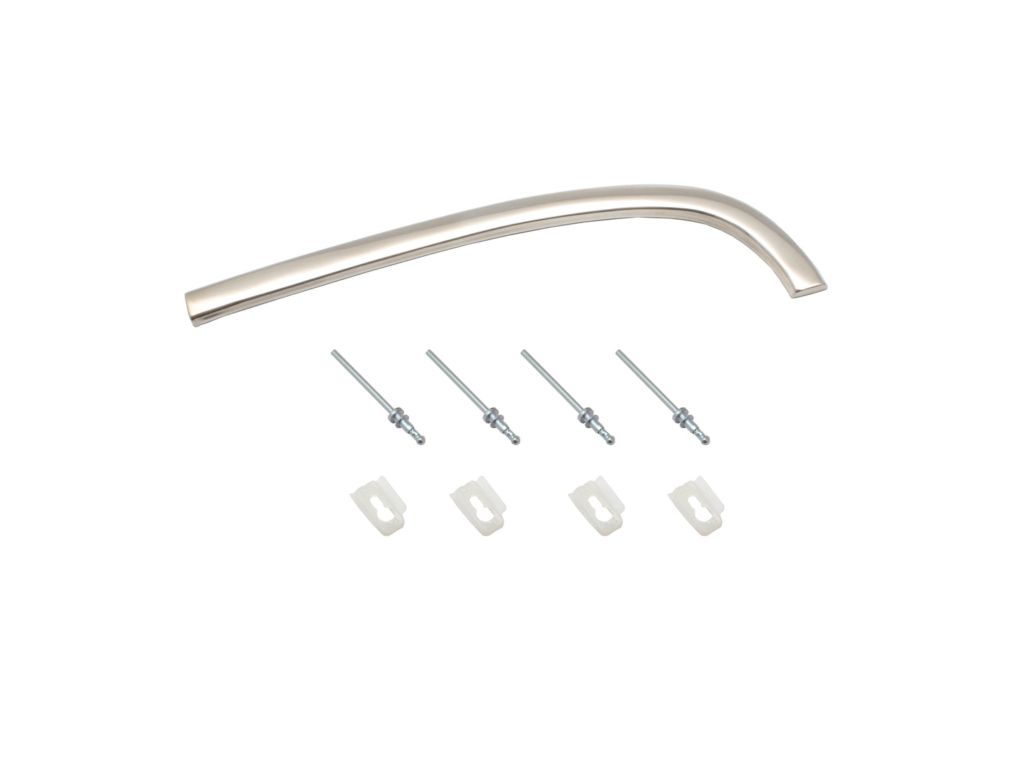 Holden Guard Front Eyebrow Moulding RIGHT + Clips HK HT HG chrome trim fender - M1011R