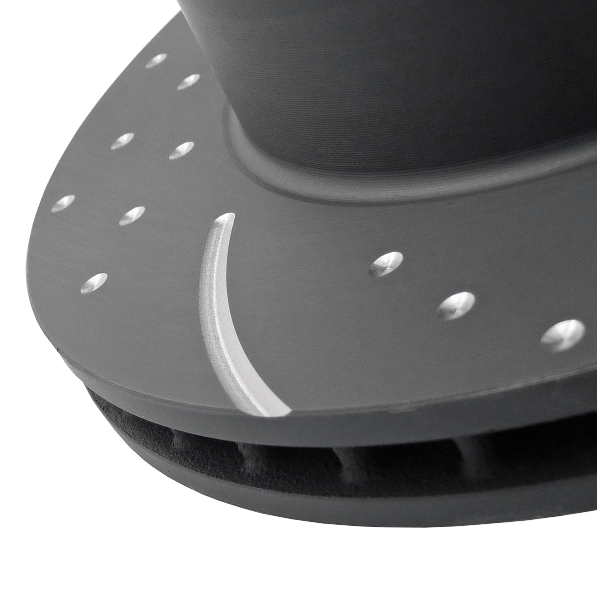 RDA Rear Disc Brake Rotor Pair (Slotted & Dimpled) Ford XE XF ZK ZL FD FE - RDA109D