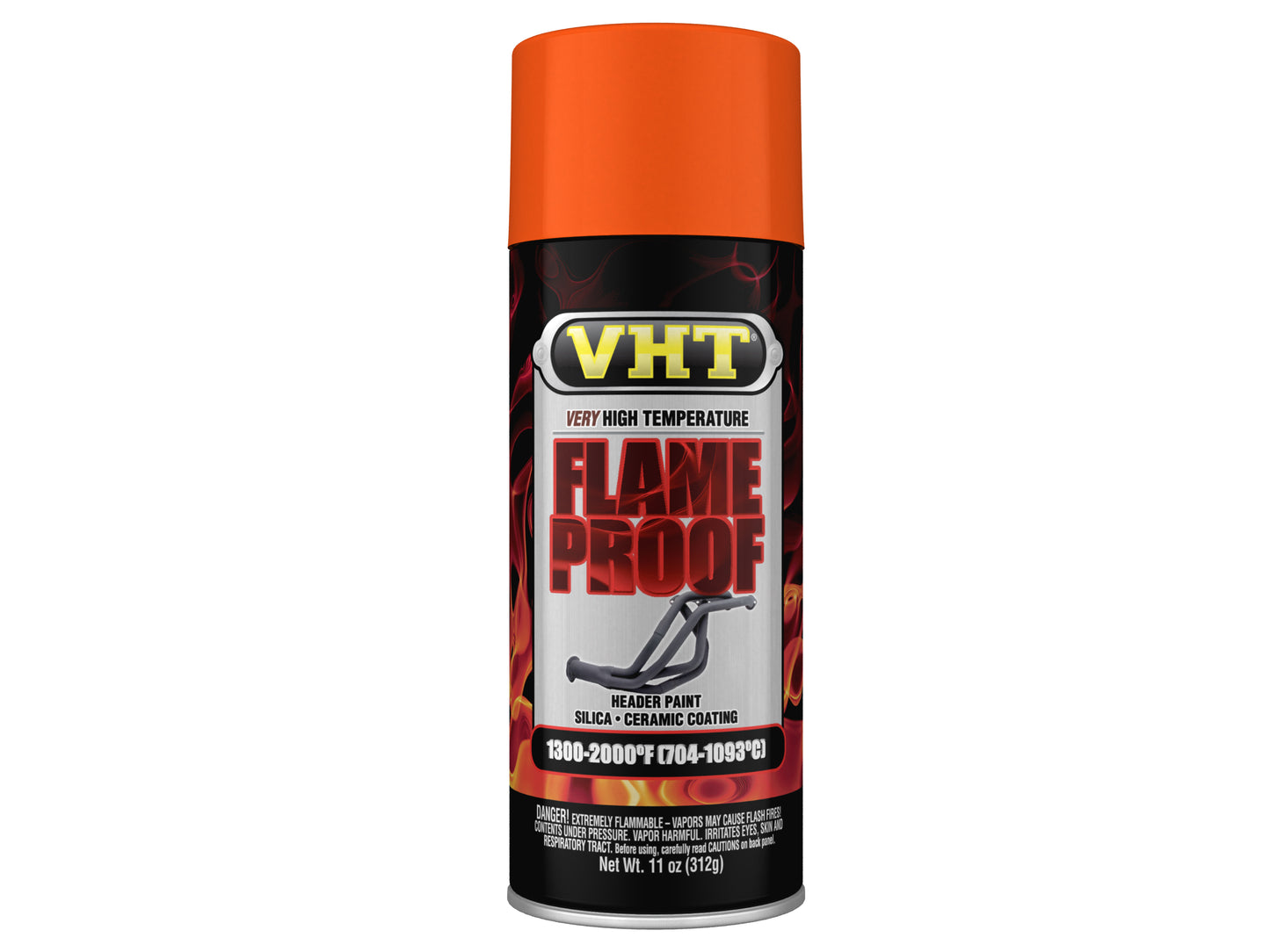 VHT High Temperature Spray Paint FLAMEPROOF FLAT ORANGE. Exhaust Engine flame proof - SP114