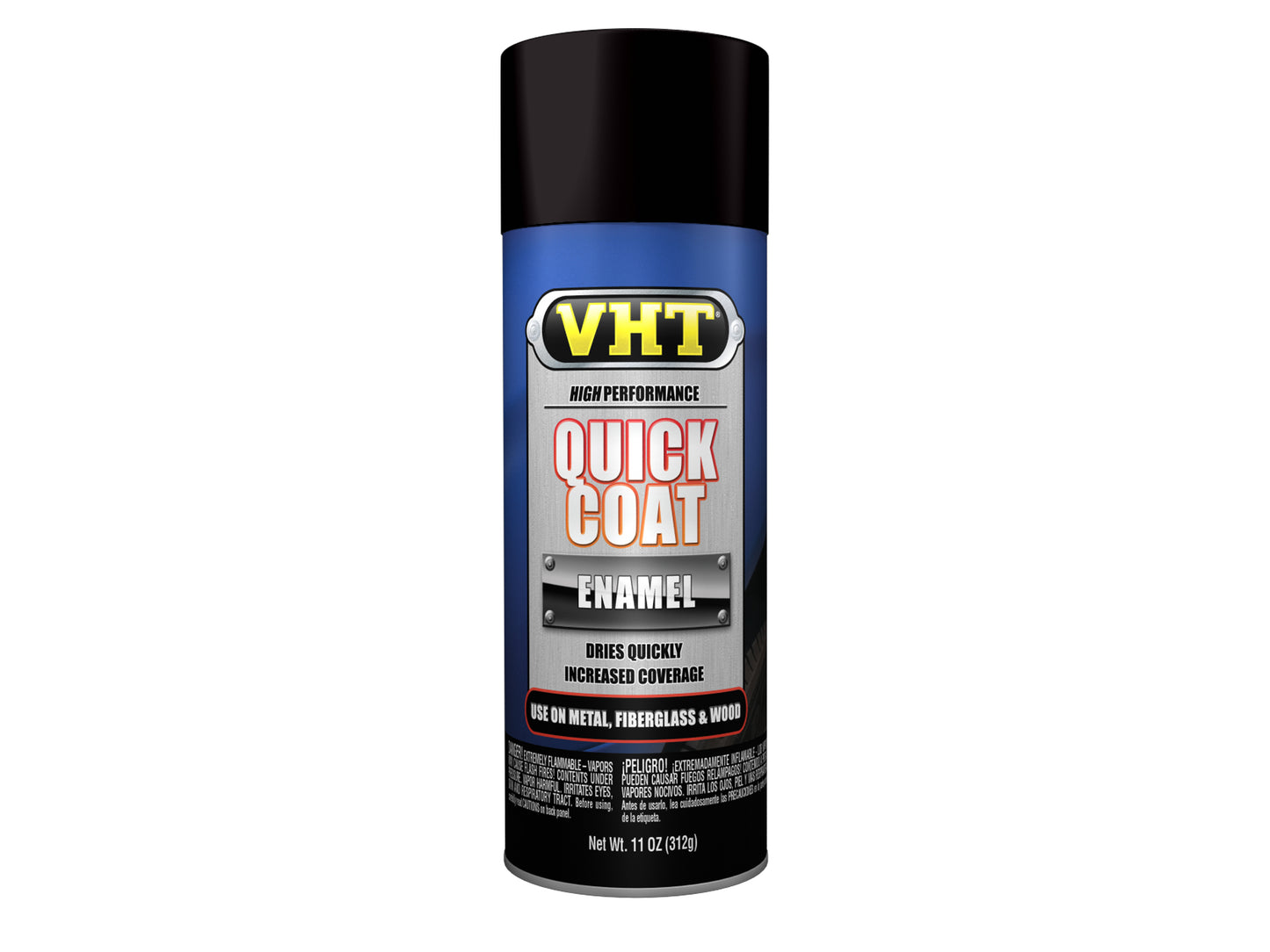 VHT Enamel Spray Paint QUICK COAT Premium Interior + Exterior Enamel FLAT BLACK - SP510