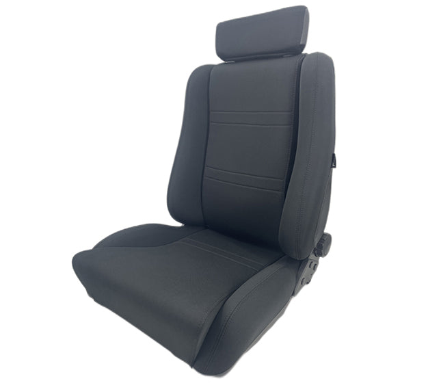 Autotecnica Sport Seat Black Material PU Leather Backing Twin Adjusters  - SP88BK