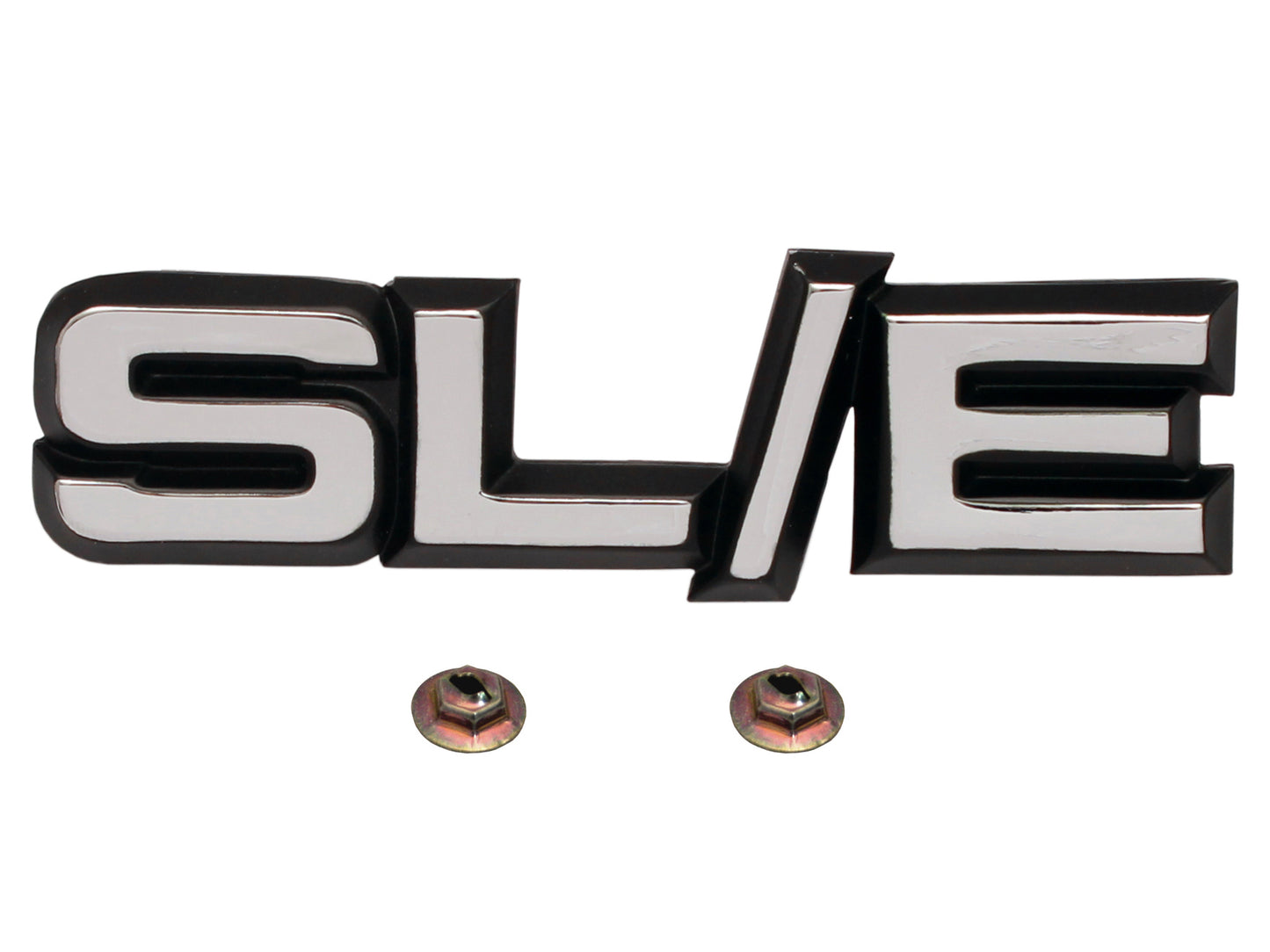 Holden Commodore VH - SLE - Grille Badge / Emblem +Clips. SL/E Die Cast - B1101