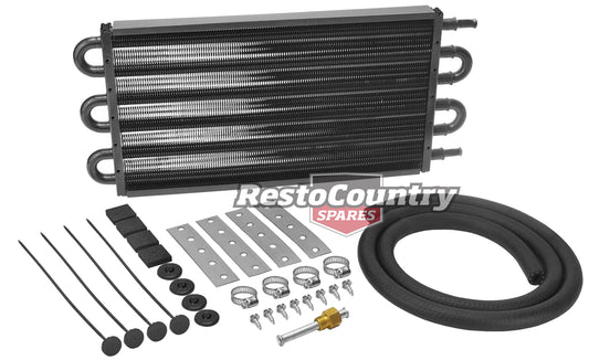 Derale Auto Transmission Cooler + Fitting Kit Copper Core 3/4" x 7" x 17" V6 V8 - 13103
