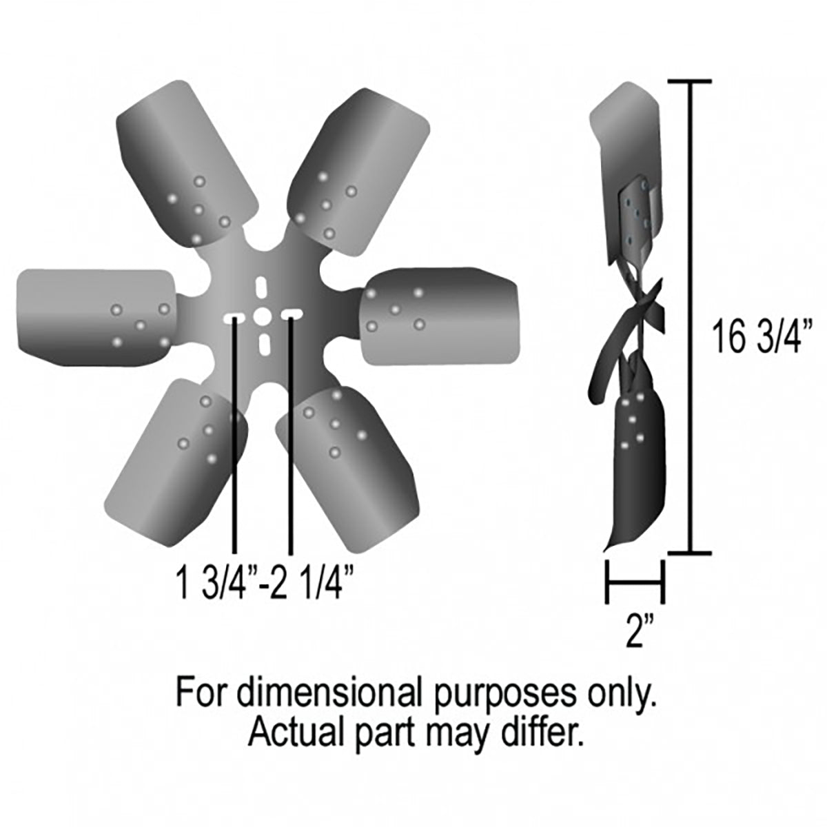 Derale Rigid Race Fan Steel Blade 17 Inch - 17317