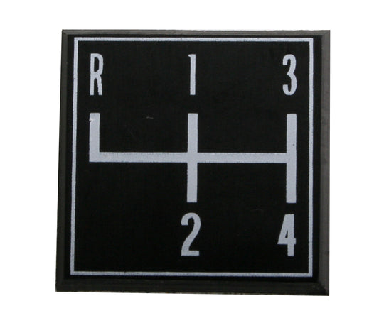 Badge Shift Pattern Plate 4 Speed Indicator LJ GTR - 2815059