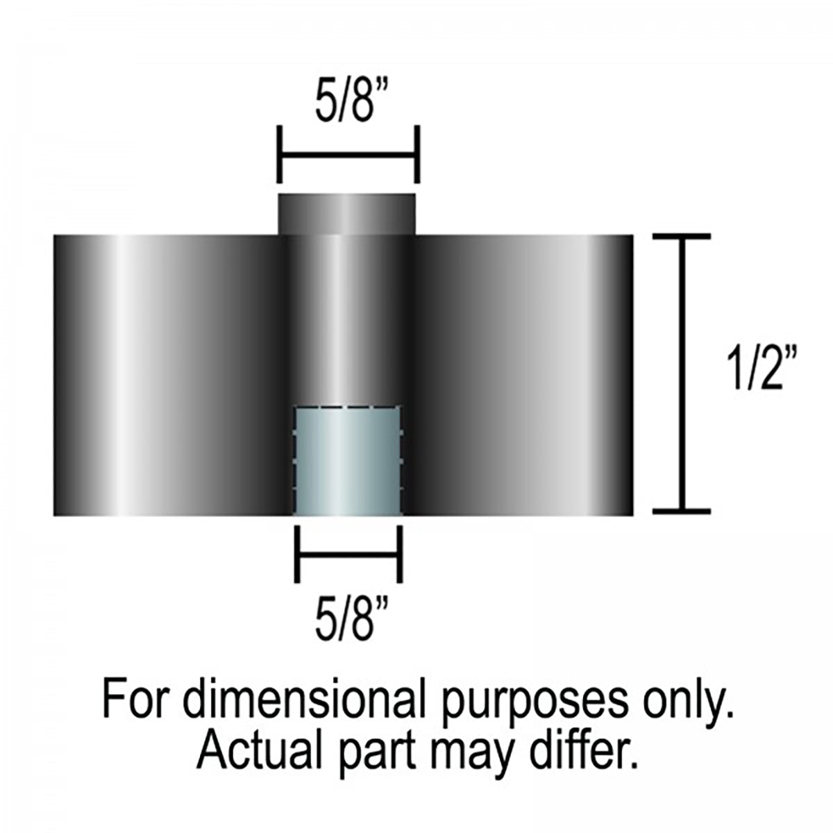 Derale Fan Spacer 1/2 Female 5/8 Pilot - 31500