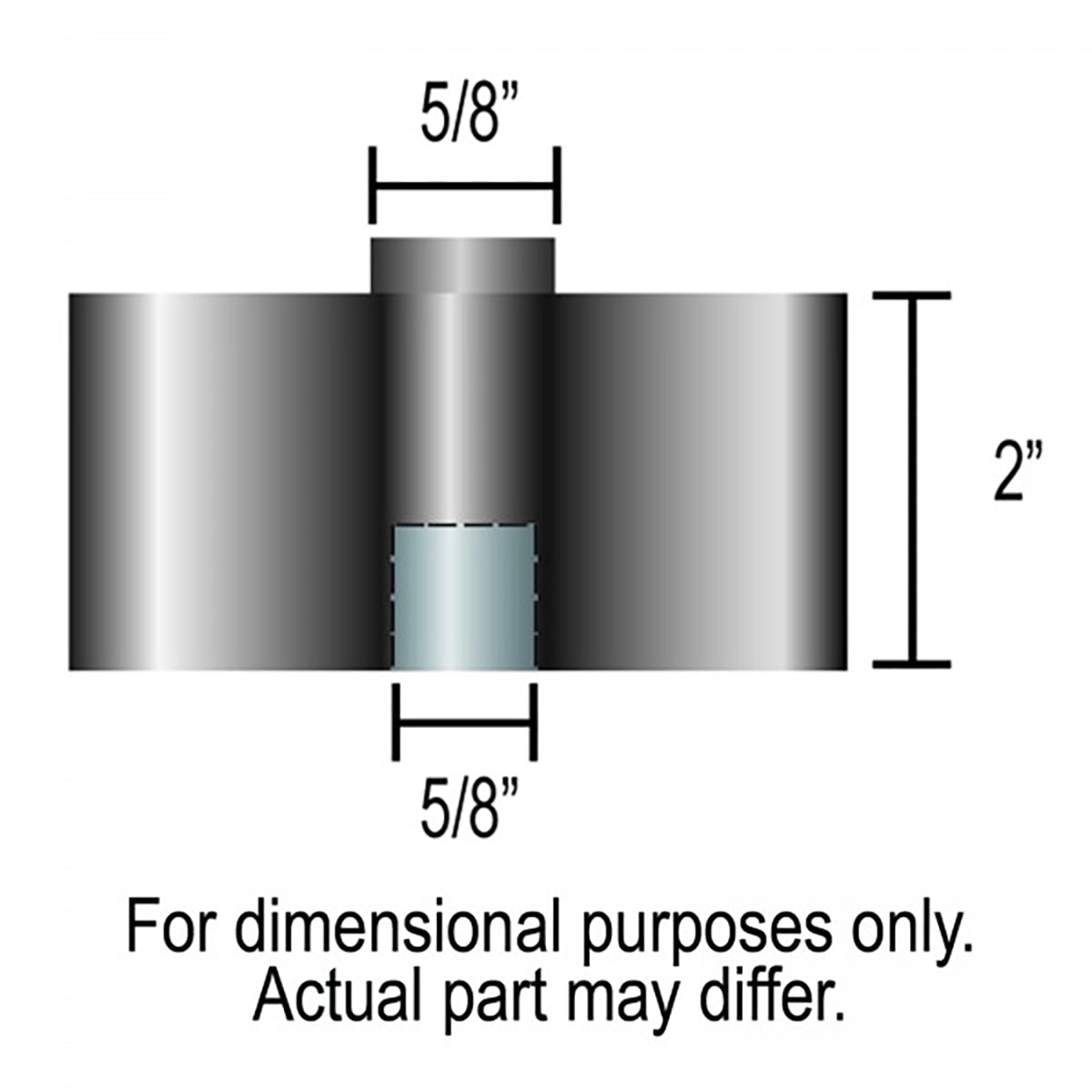 Derale Fan Spacer 2 Female 5/8 Pilot - 31520