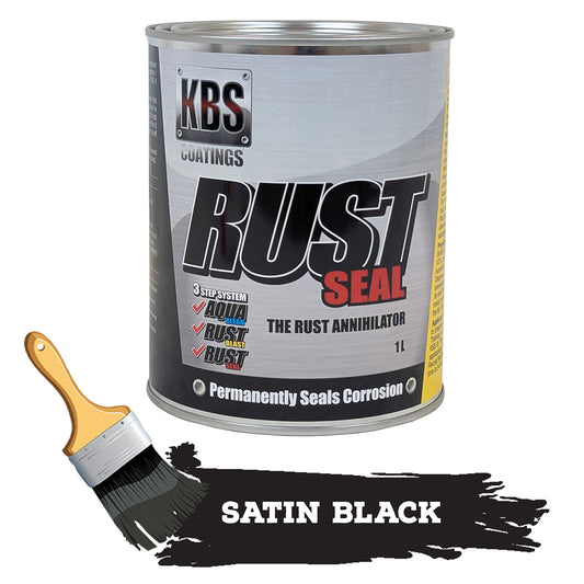 KBS RustSeal Coating ‘Satin Black’ 1Litre - 4402