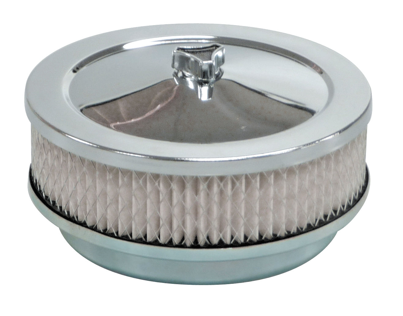 TFI Chrome Air Cleaner 6 3/8"X2" 62mm Stromberg - 446-111