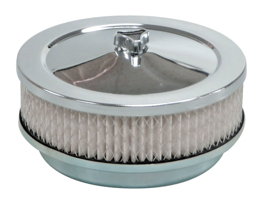 TFI Chrome Air Cleaner 6 3/8"X2" 62mm Stromberg - 446-111
