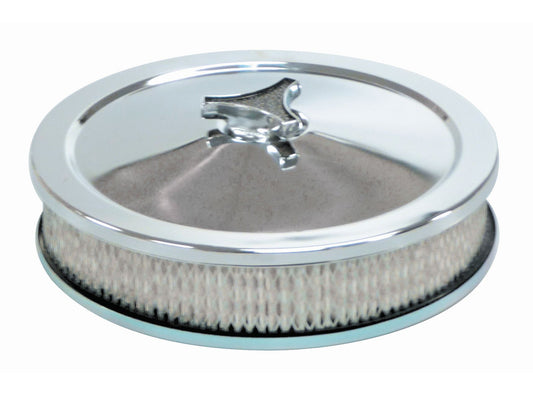 TFI Chrome Air Cleaner 9"X2 5/16" 59mm Stromberg - 456-101