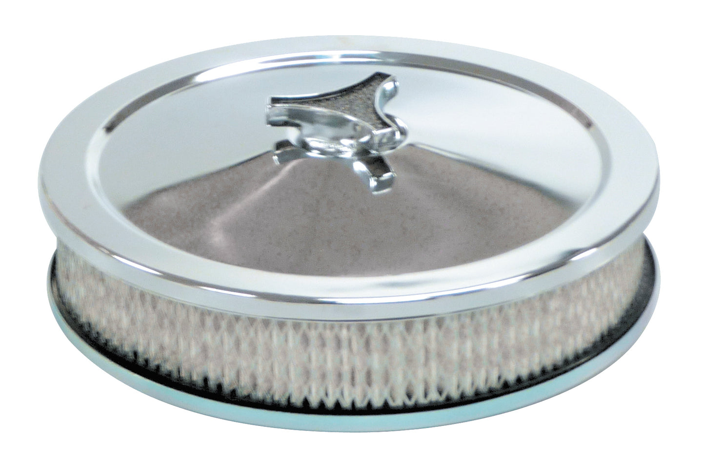 TFI Chrome Air Cleaner 9"X 2 5/8" 67mm Stromberg - 456-111