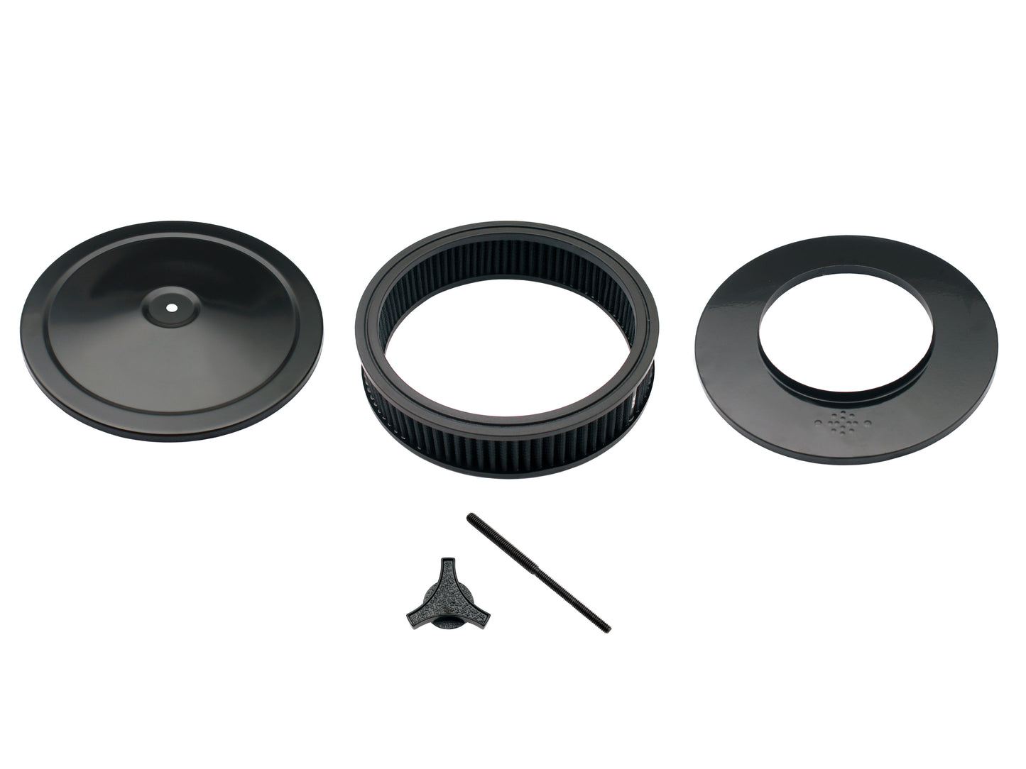 TFI Black Air Cleaner 9"X2" 130mm Holley - 456-921BLK