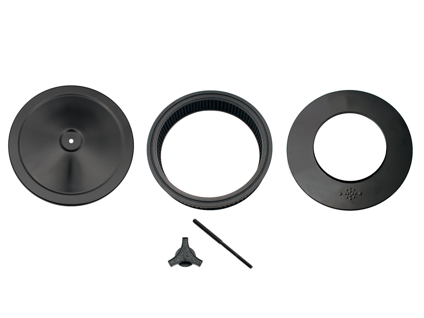 TFI Black Air Cleaner 9"X2" 130mm Holley - 456-921BLK