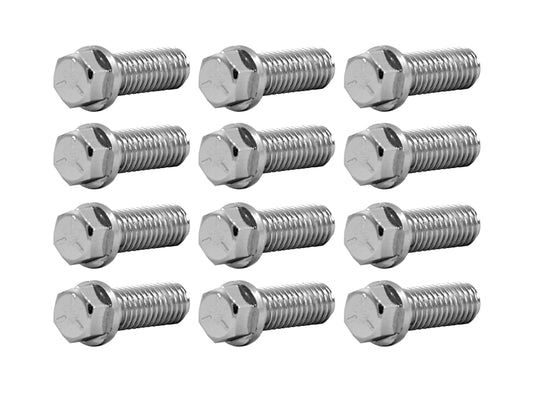 TFI Chrome Header Bolts 3/8"-16x1" 12pk - 4672