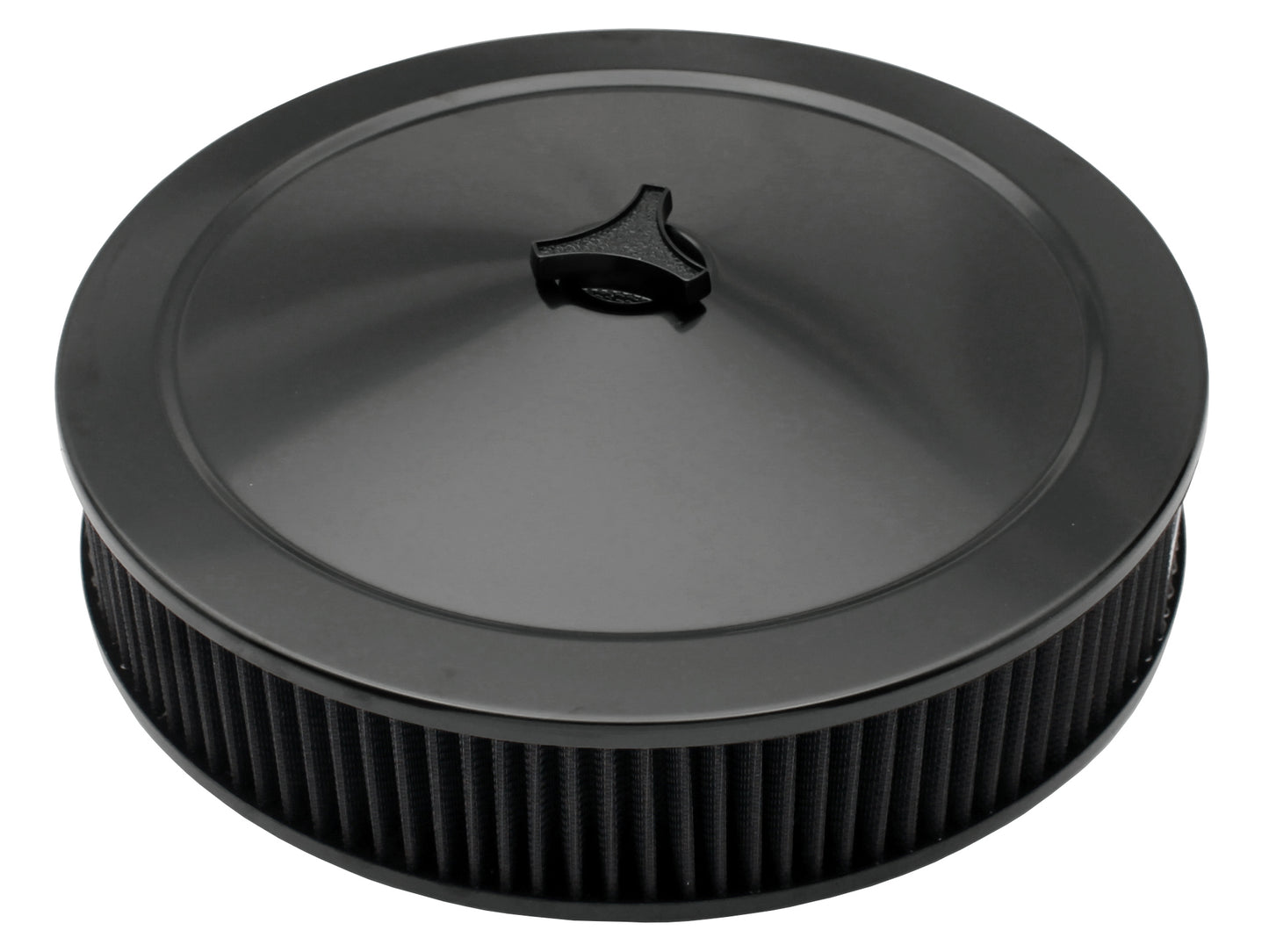 TFI Black Air Cleaner 14"X3" Holley Recessed Base - 477-941BLK