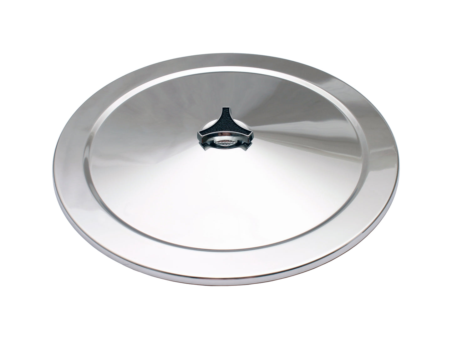 TFI Chrome Air Cleaner 14"X3" Holley Base Recessed - 477-941