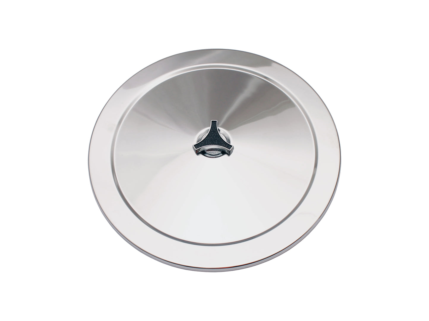 TFI Chrome Air Cleaner 14"X3" Holley Base Recessed - 477-941