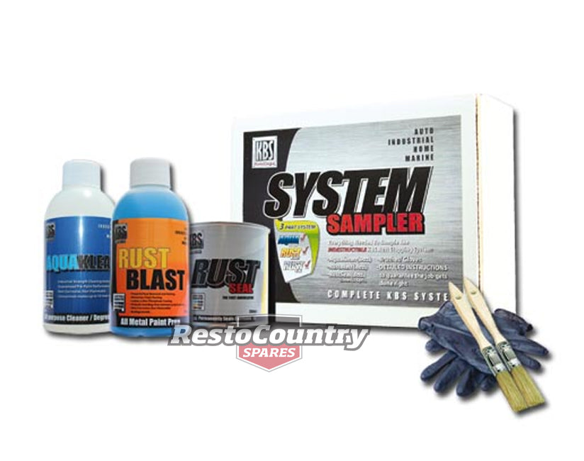 KBS Coating System Small Sampler Kit Chassis GLOSS BLACK Rust Preventative Paint - 50001