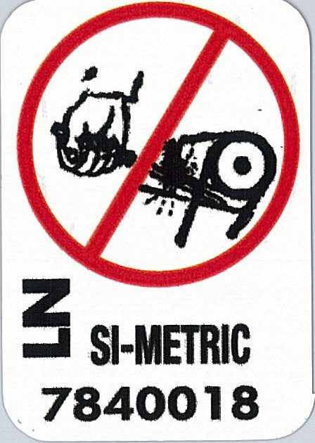 Decal Power Steering Pump VK VL Commodore - 50029P