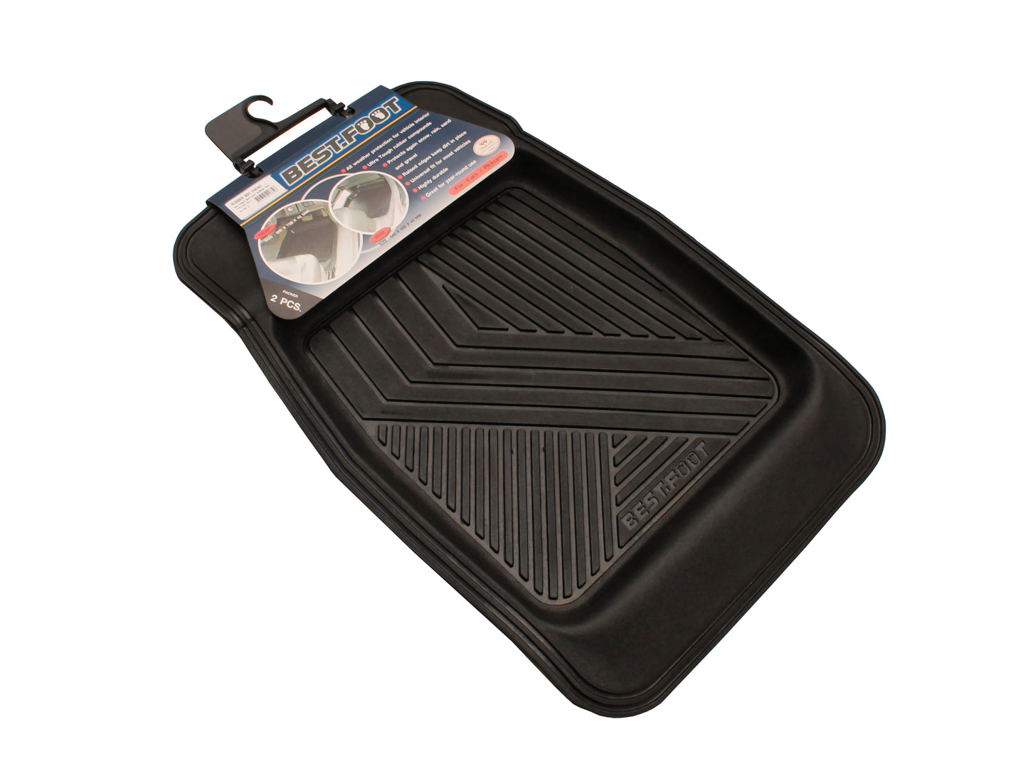 Proflex Front Mat Black Set of 2 - 52-700-2