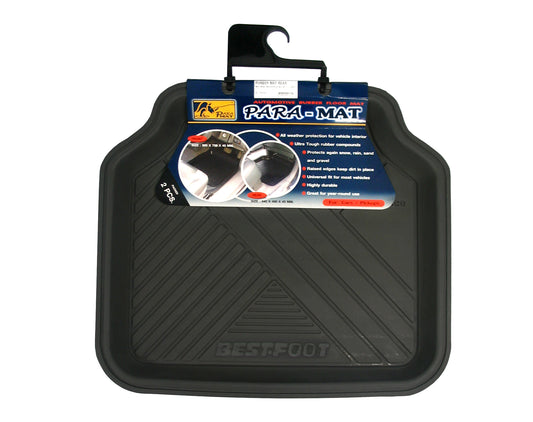 Proflex Rear Mat Black Set of 2 - 52-701-2