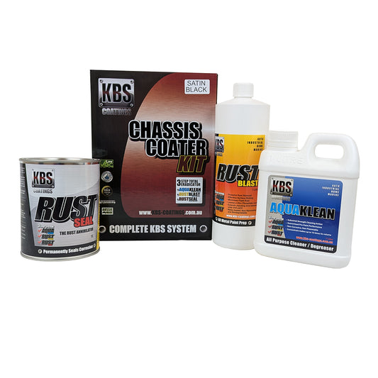 KBS Chassis Coater Clean & Protect Kit ‘Satin Black’ - 57002