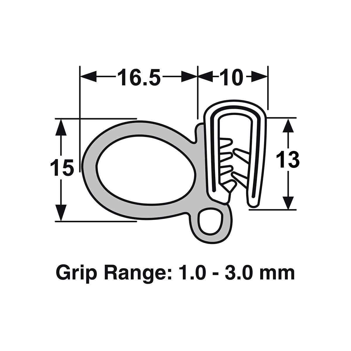 Proflex Pinchweld With Rubber Seal Large - 5m Length - 60-054/5M