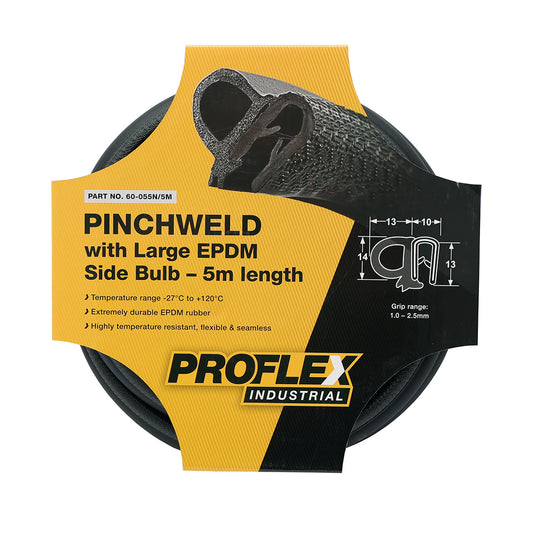 Proflex Pinchweld & Rubber Seal Side Large - 5m Length - 60-055N/5M
