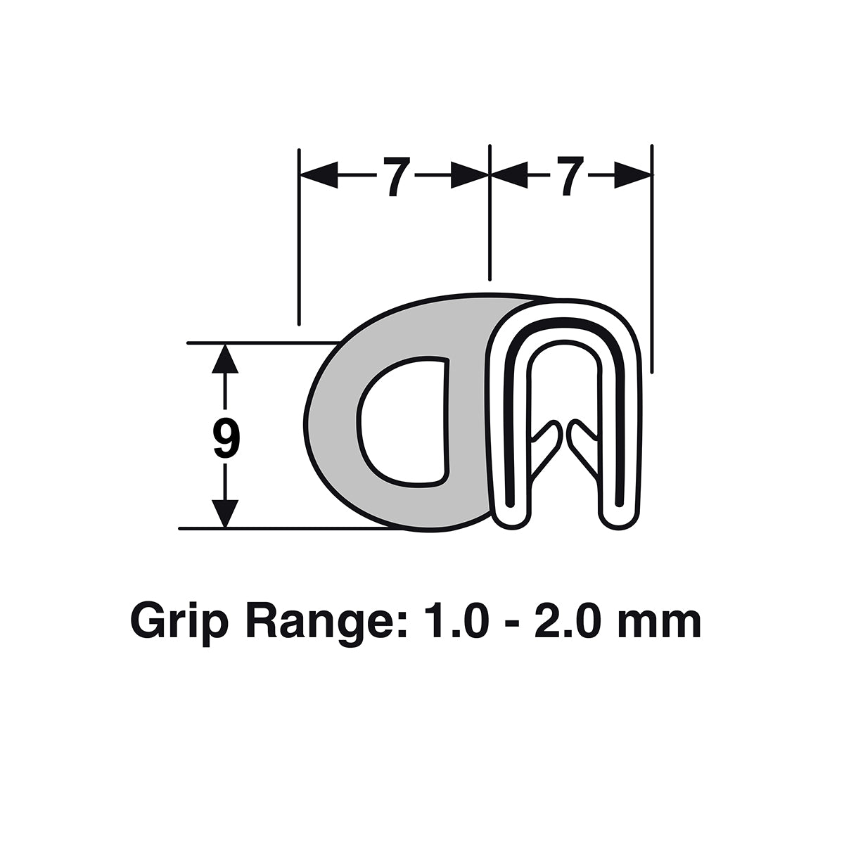 Proflex Pinchweld - With Small Blister On Side - 5m Length - 60-058/5M