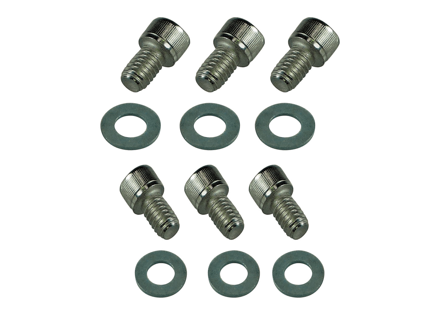 TFI Holden 6 Side Plate Bolt Set Chrome Allen (6) - 6776