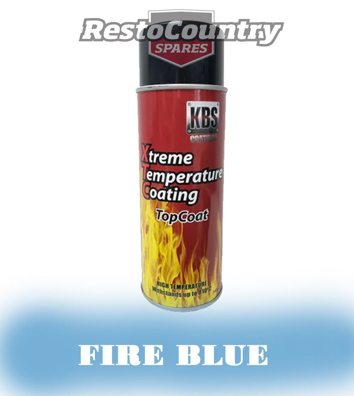 KBS Xtreme Temp Coating Spray 340g FIRE BLUE High Heat Resistant 260 deg - 6813