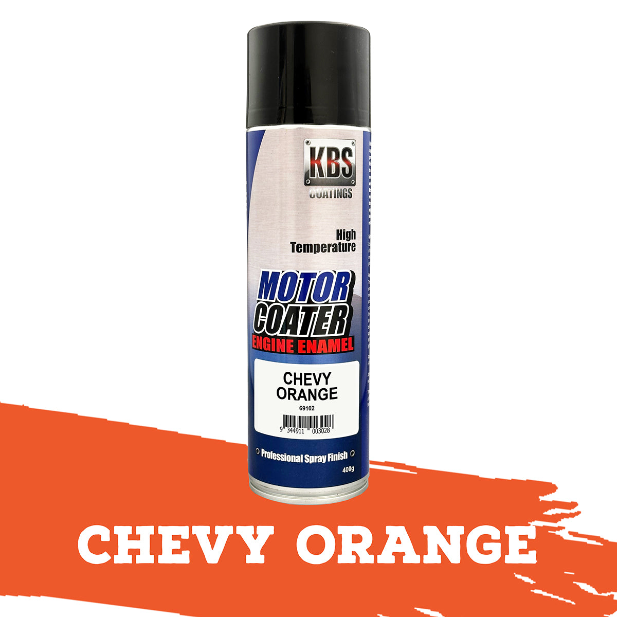 KBS MotorCoater Engine Enamel ‘Chevy Orange’ 400g Aerosol - 69102
