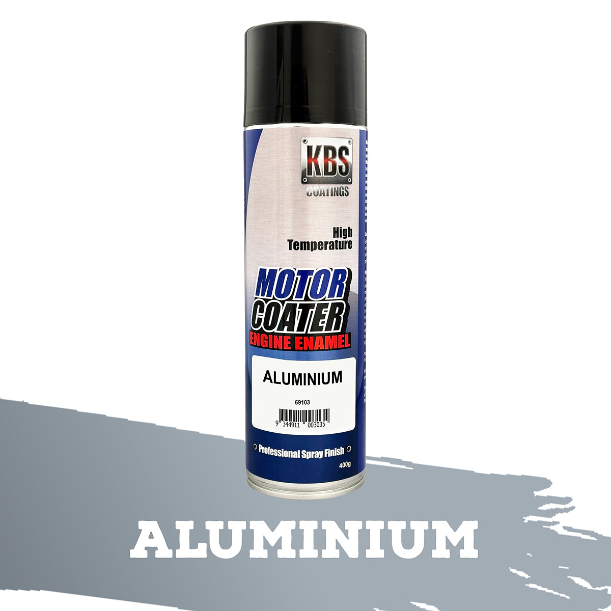 KBS MotorCoater Engine Enamel ‘Aluminium’ 400g Aerosol - 69103