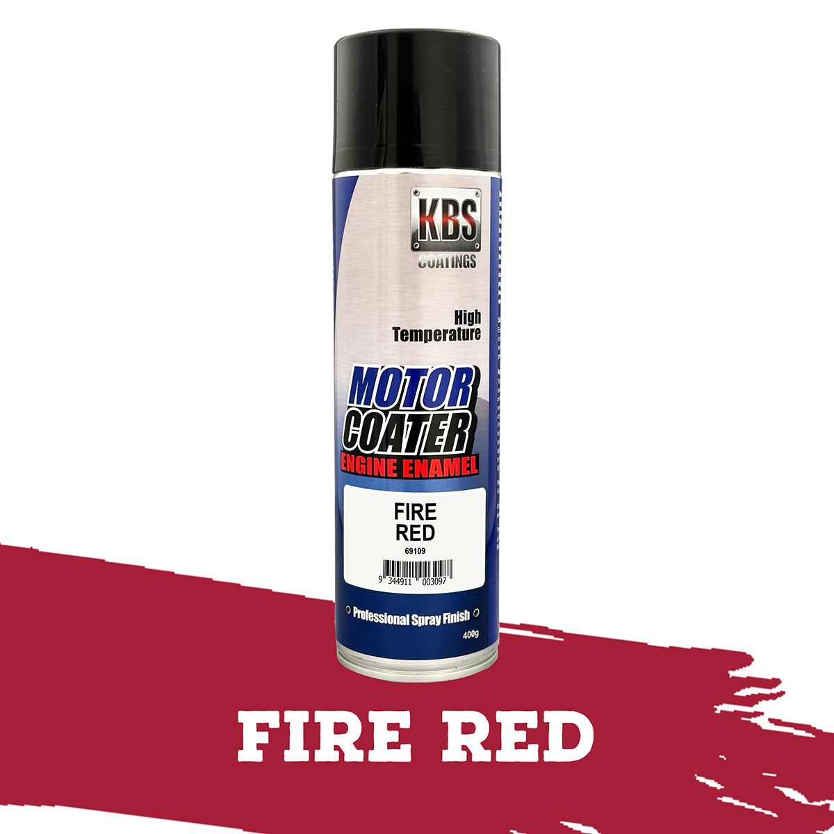 KBS MotorCoater Engine Enamel ‘Fire Red’ 400g Aerosol - 69109