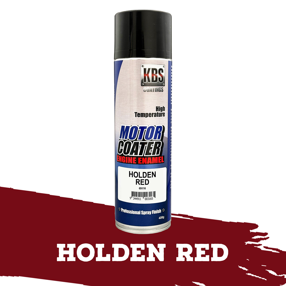 KBS MotorCoater Engine Enamel ‘Holden Red’ 400g Aerosol - 69116