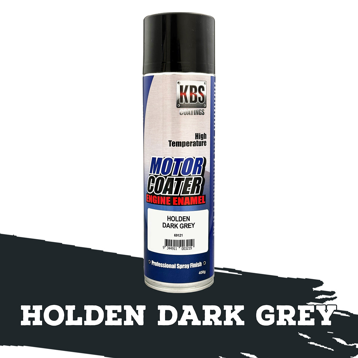KBS MotorCoater Engine Enamel ‘Holden Dark Grey’ 400g Aerosol - 69121