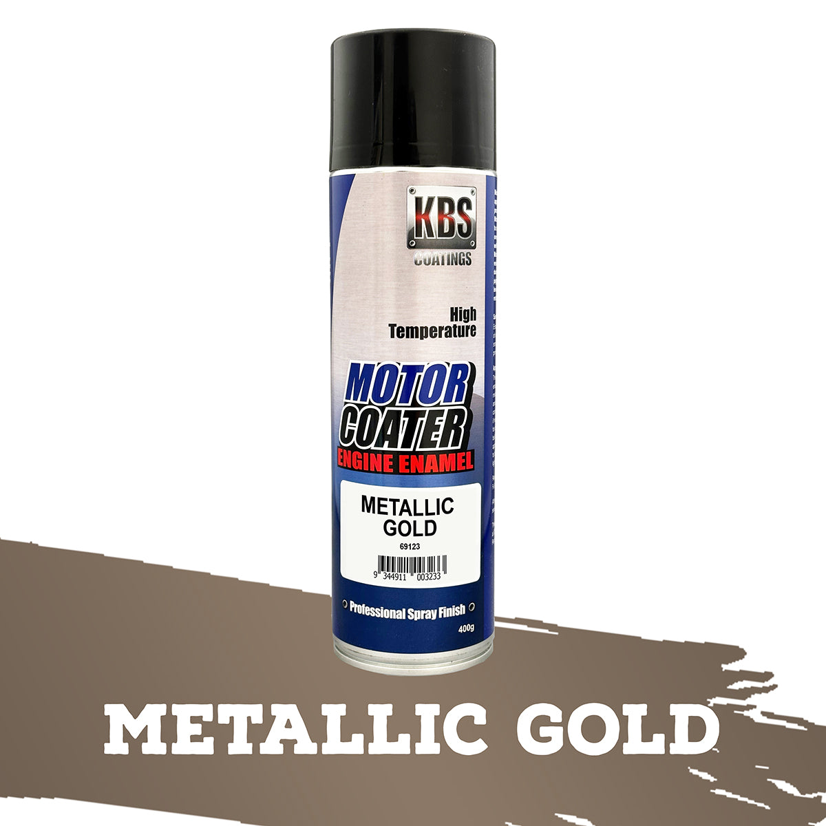 KBS MotorCoater Engine Enamel ‘Metallic Gold’ 400g Aerosol - 69123