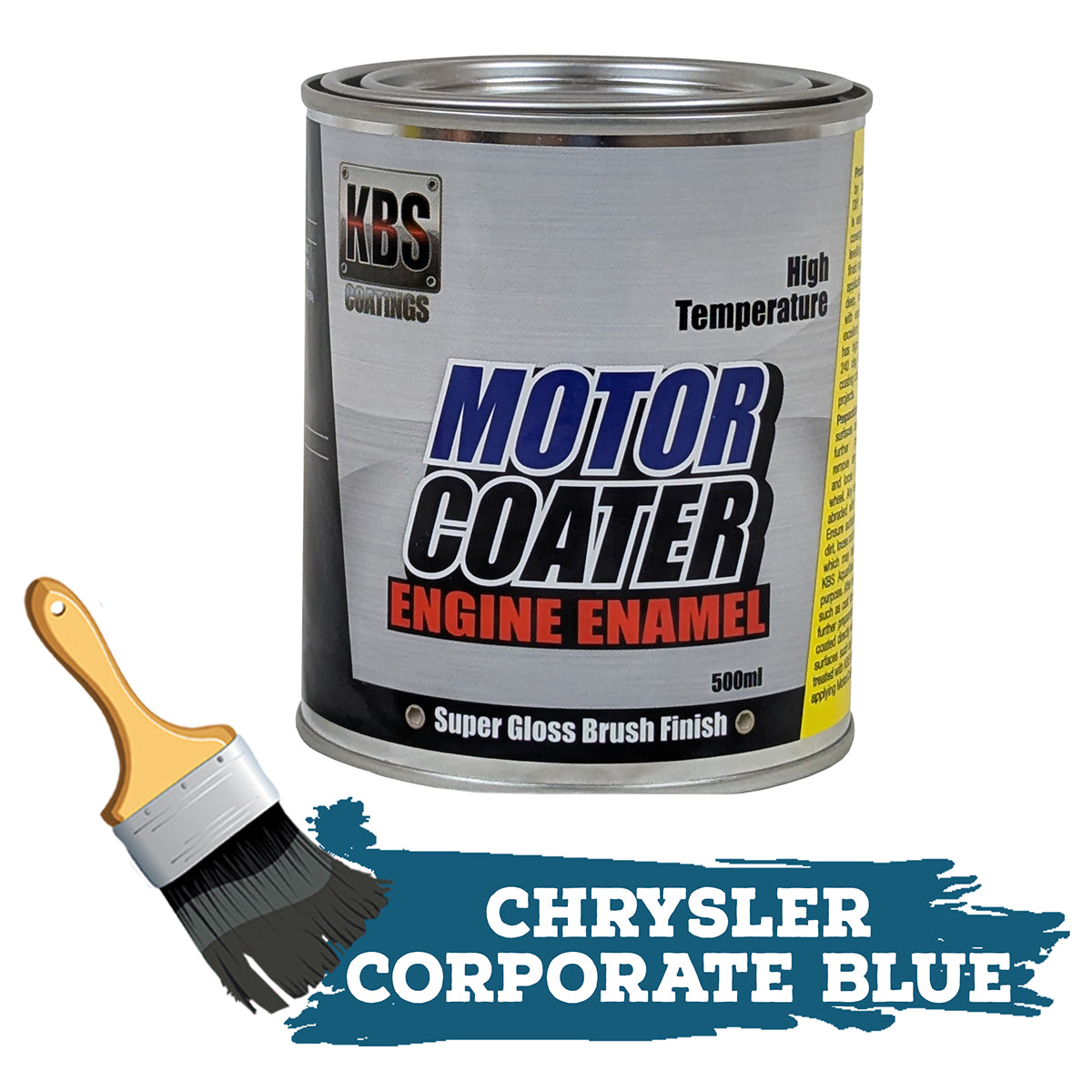 KBS MotorCoater Engine Enamel Paint ‘Chrysler Corporate Blue’ 500ml Tin - 69315