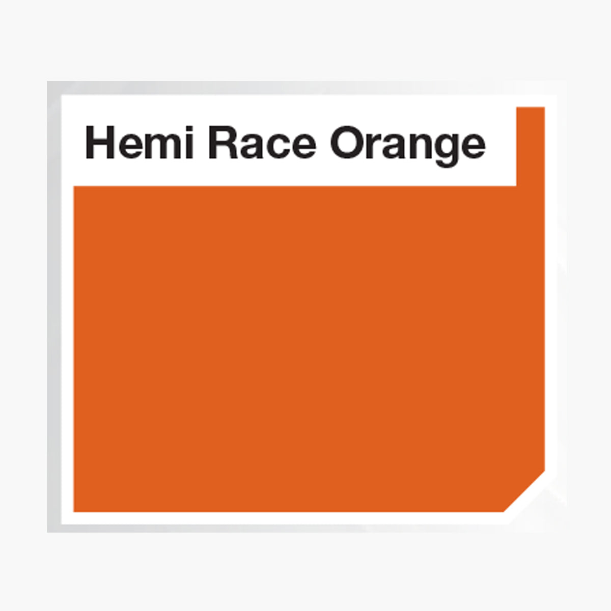 KBS MotorCoater Engine Enamel Paint ‘Hemi Race Orange’ 500ml Tin - 69319
