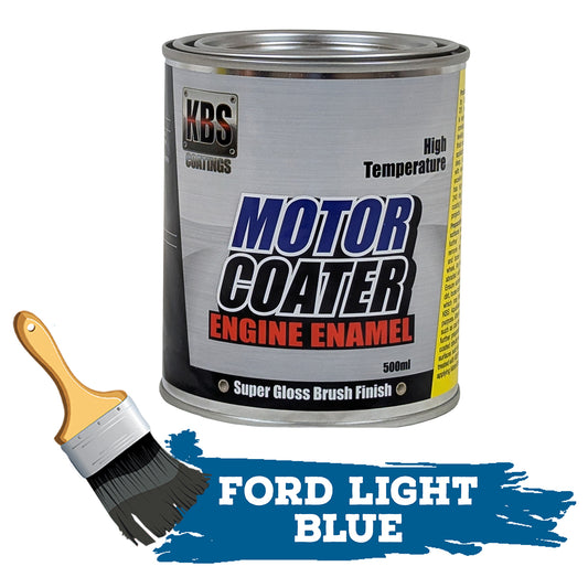 KBS MotorCoater Engine Enamel Paint ‘Ford Light Blue’ 500ml Tin - 69322