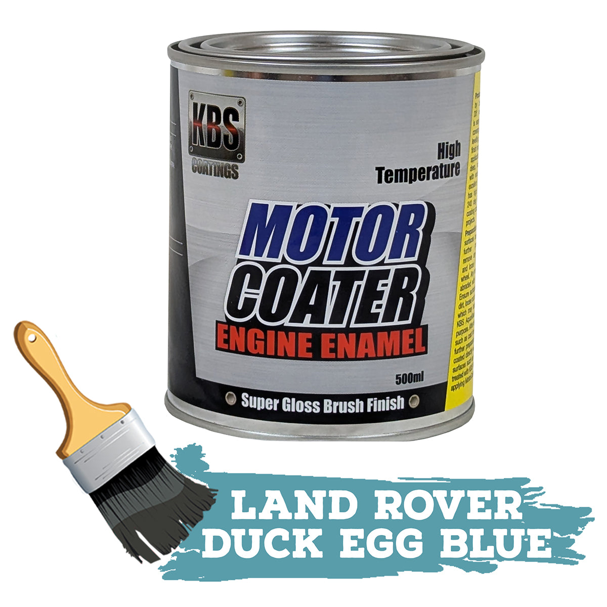 KBS MotorCoater Engine Enamel Paint ‘Land Rover Duck Egg Blue’ 500mL Tin - 69330