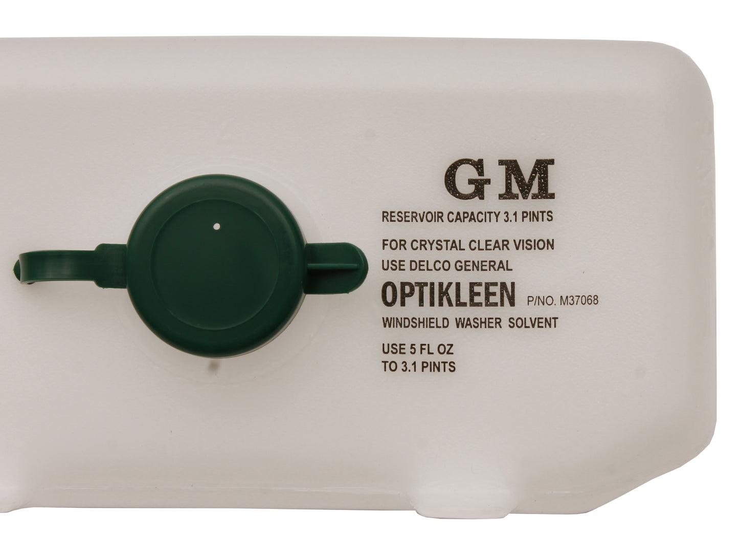 Holden Windscreen Washer Bottle "GM" OPTIKLEEN LH LX UC HK HT HG Belmont W/O Air - 7434262