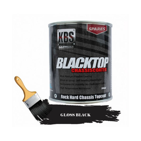 KBS BlackTop Chassis Coater (Gloss Black) 500ml Topcoat - 8301