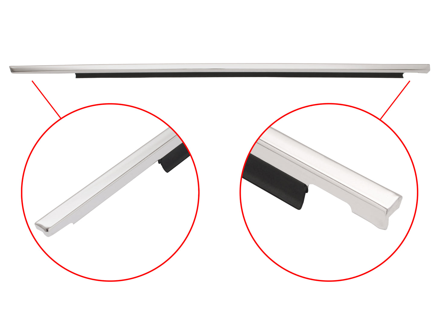 Door Belt & Moulding VB VC VH Commodore Right Front Outer - 90044790