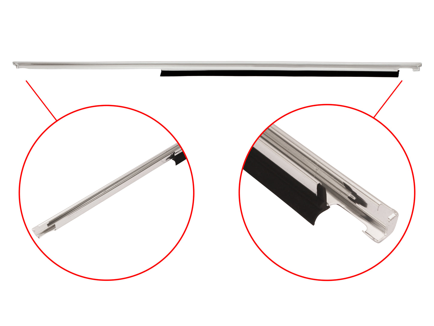 GM NOS Door Belt & Moulding VB VC VH Commodore RH Rear Outer - 90044792