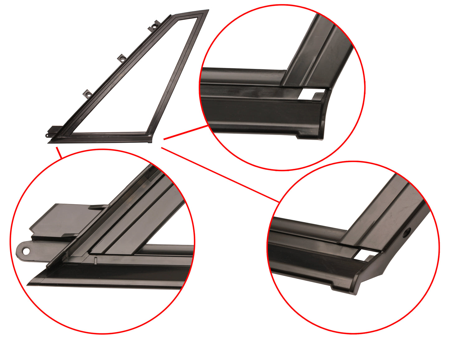 Moulding Rear Quarter Light Garnish VK Sedan RH - 92018356