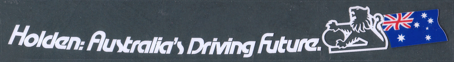Decal "Holden Australia's Driving Future" Sedan - 92024432